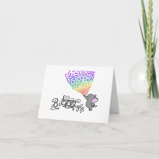 Elephant Birthday Card