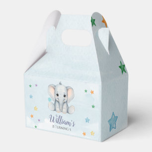 Elephant Birthday Party Favor Boxes
