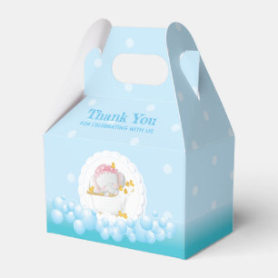 Elephant Birthday Thank you Favor Boxes