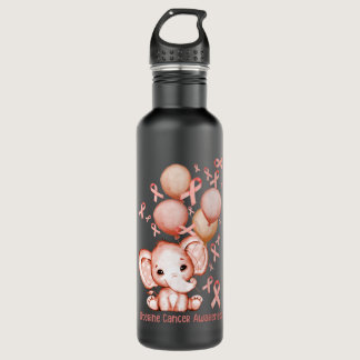 Elephant Blows Up Peach Balloons Uterine Cancer Aw Stainless Steel Water Bottle