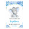 Elephant Blue Boy Baby Shower Sprinkle Welcome