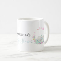 elephant blue butterflies Coffee Mug