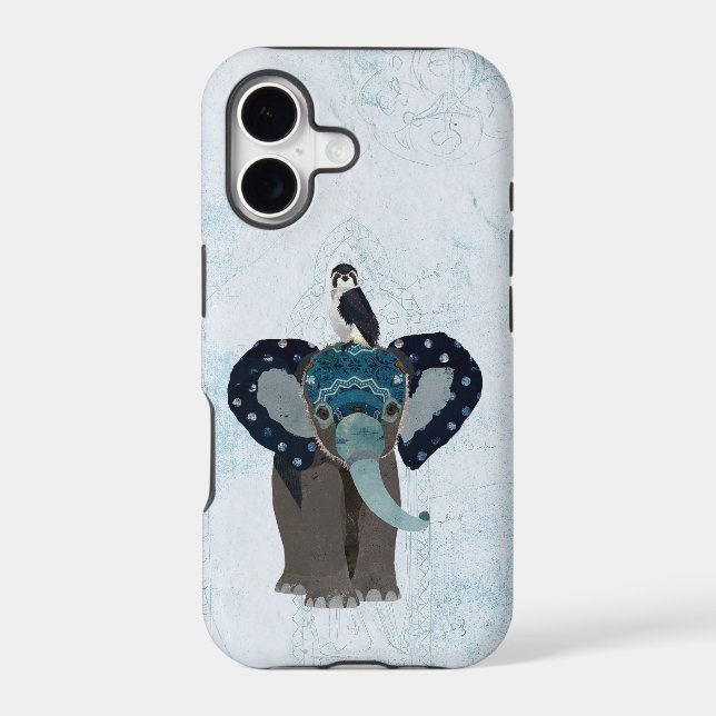 ELEPHANT & BLUE FALCON IPHONE CASE (Back)