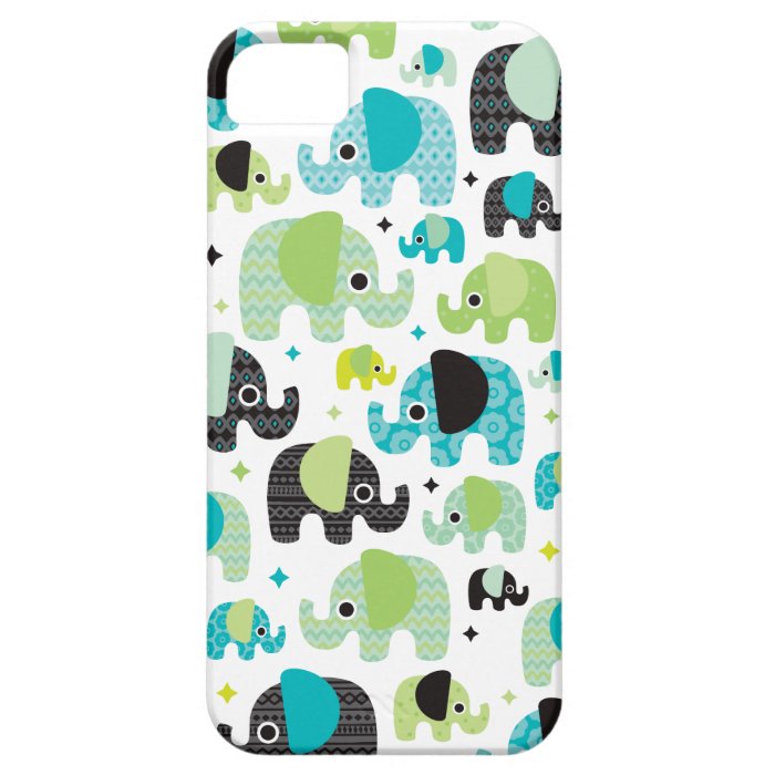 Elephant blue green aztec iphone case iPhone 5 covers