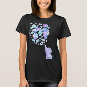 Elephant Blue Purple Balloons Suicide Prevention A T-Shirt