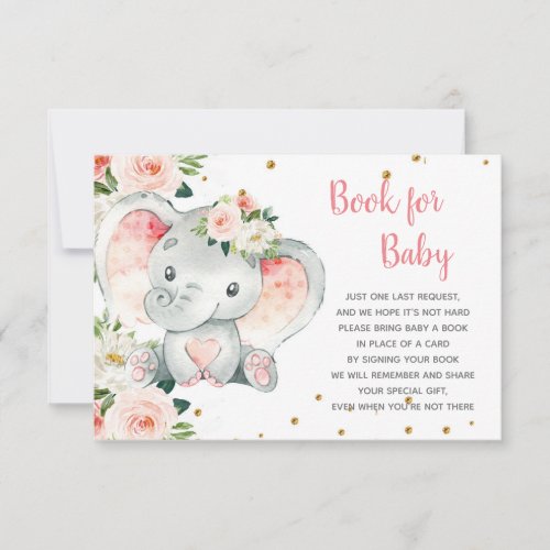 Elephant Book for Baby Note Card
