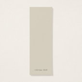 Elephant Bookmark (Back)