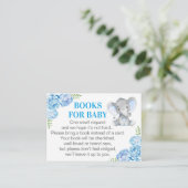 Elephant Books for Baby - Blue Book Request Card (Standing Front)