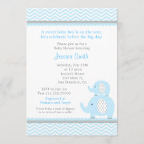 Elephant Boy Baby Shower Invitation