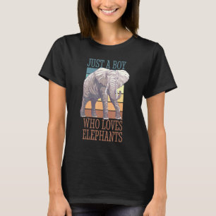 Elephant Boy Love Spirit Animal Retro T-Shirt