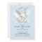 Elephant Boys baby Shower Invitation