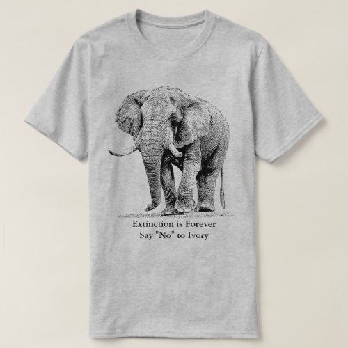 Elephant Bull Taking a Stroll  African Wildlife T_Shirt