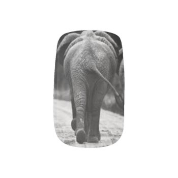 Elephant Butt Nails Minx Nail Art by This_Boutique at Zazzle