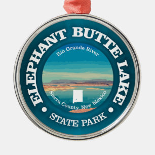 Elephant Butte Lake SP Metal Ornament