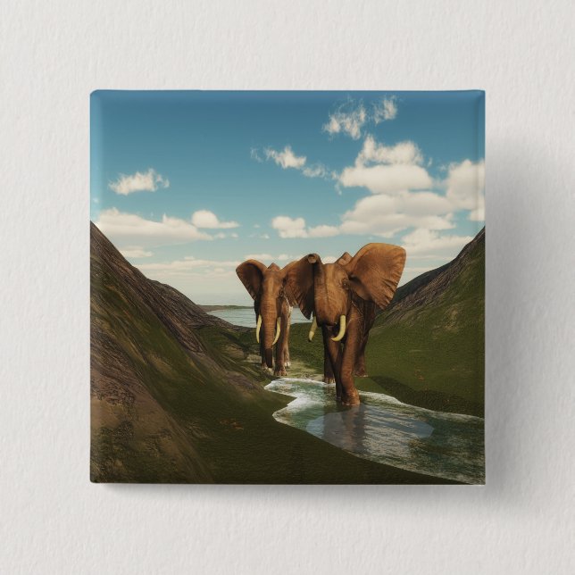 Elephant Button (Front)