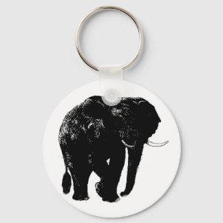Elephant Button Keychain