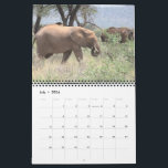 Elephant Calendar<br><div class="desc">Elephant Calendar with images from the wild savanna in Kenya</div>