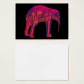 Elephant Calf, Red/Pink, Black Back (Front & Back)