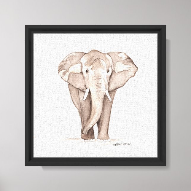 Elephant  canvas print (Front)