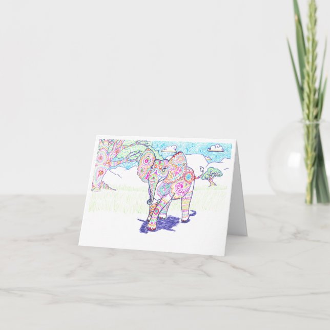 Elephant Card (Front)