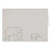 Elephant card (Front Horizontal)