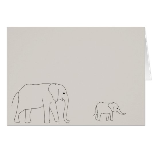 Elephant card (Front Horizontal)