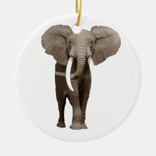 Elephant Ceramic Ornament