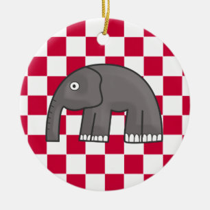 elephant ceramic ornament