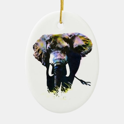 Elephant Ceramic Ornament