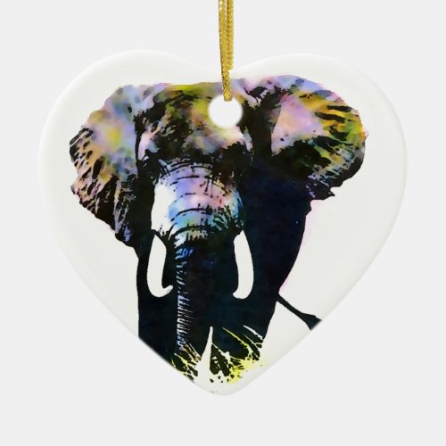 Elephant Ceramic Ornament