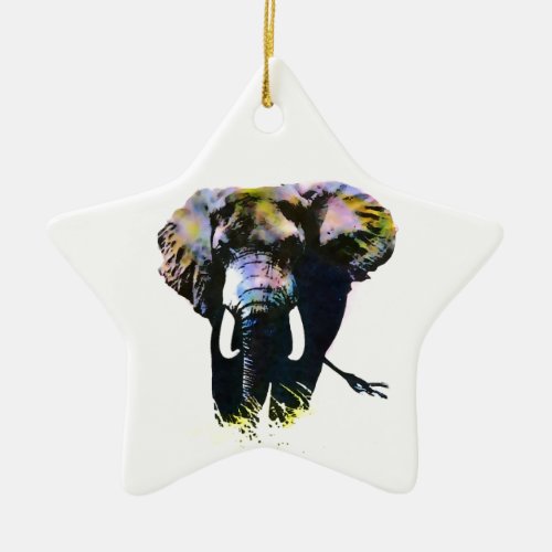 Elephant Ceramic Ornament