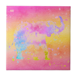 Elephant Ceramic Tile