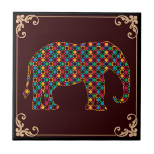 Elephant Ceramic Tile