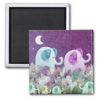 Elephant Chain - Magnets by HannahChapman at Zazzle