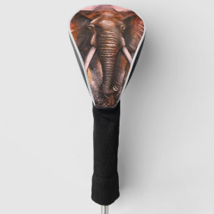 Elephant Charging Golf Head Cover