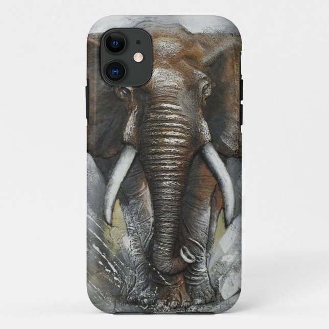 Elephant Charging iPhone 5 case (Back)