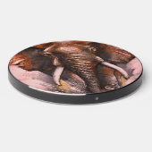 Elephant Charging - pink hued Wireless Charger (Front 2)