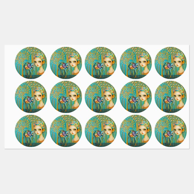 Elephant Charm Labels (Sheet)
