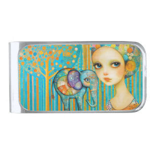 Elephant Charm Money Clip