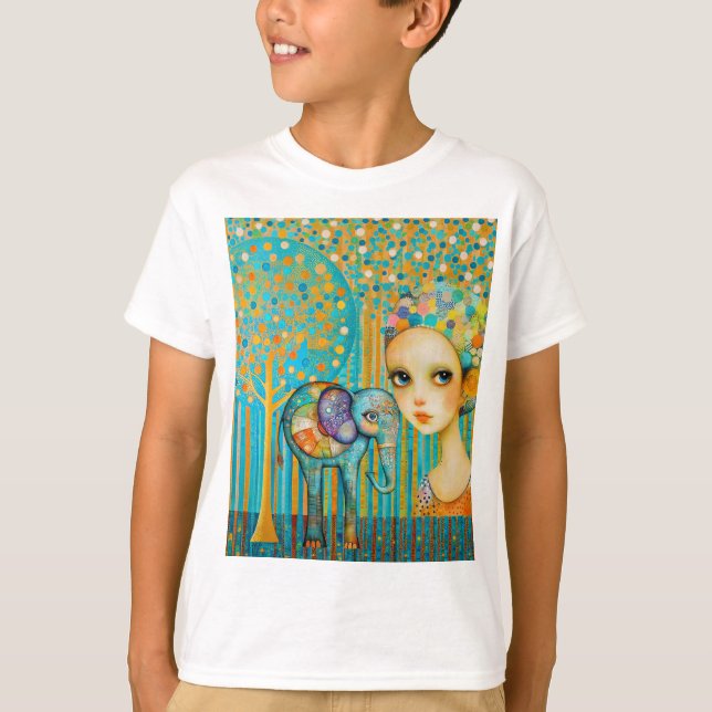 Elephant Charm T-Shirt (Front)