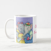 Elephant Childhood Sweethearts LOVE MUG *Customize (Left)