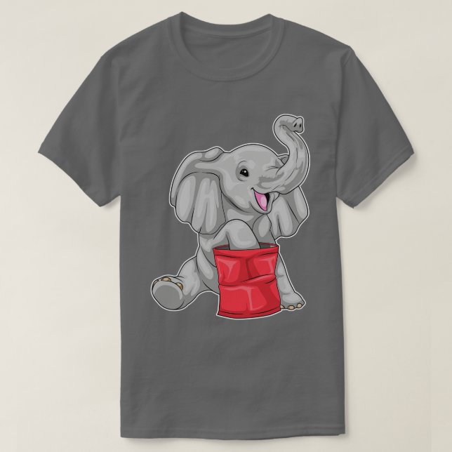Elephant Chips T-Shirt (Design Front)