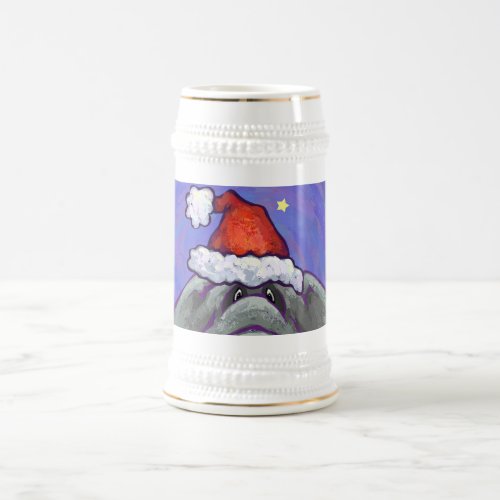 Elephant Christmas Beer Stein