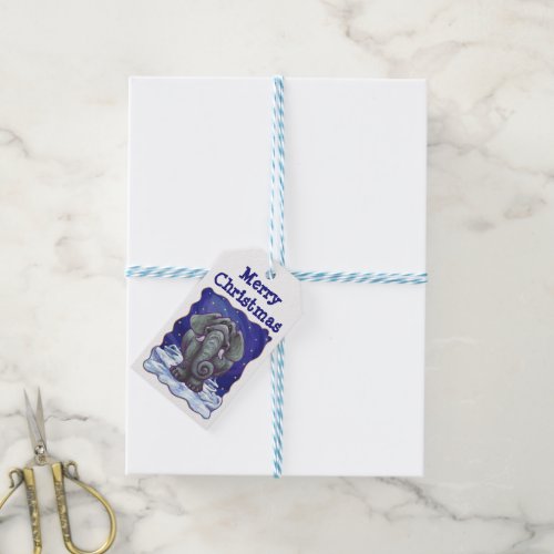 Elephant Christmas Gift Tags