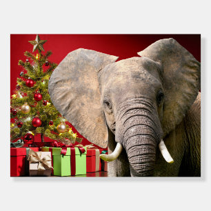 Elephant Christmas Greetings Foam Board