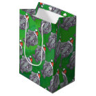 Elephant Christmas On Green