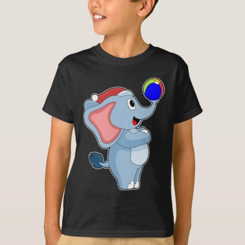 Elephant Christmas Soccer T_Shirt