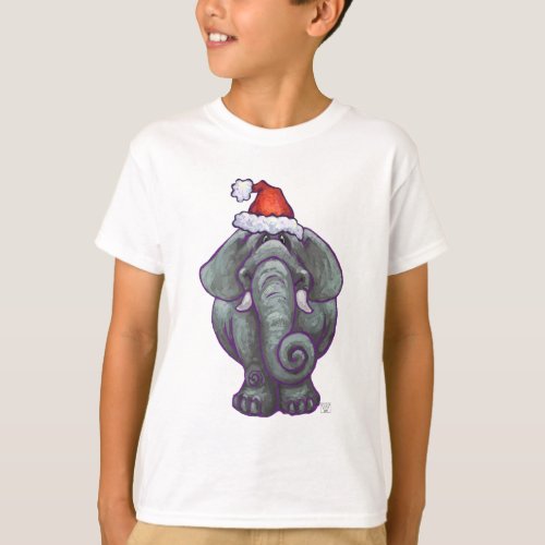 Elephant Christmas T_Shirt