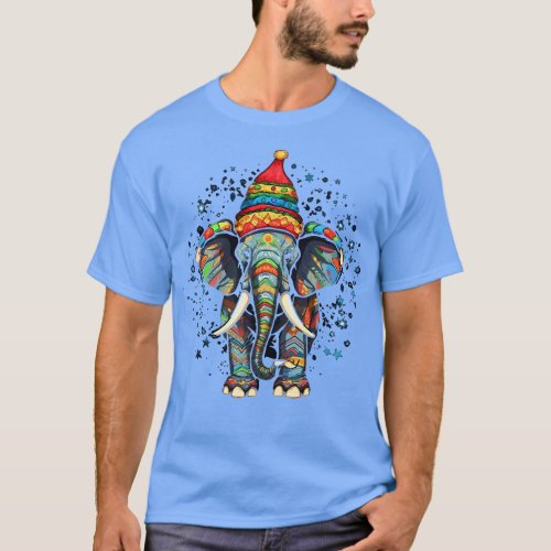 Elephant Christmas T_Shirt