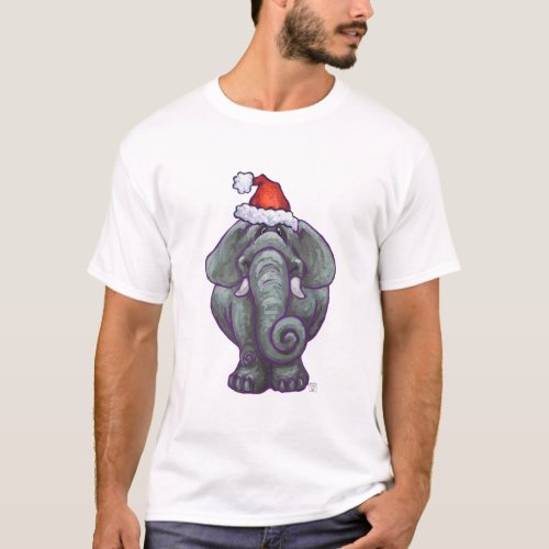 Elephant Christmas T_Shirt